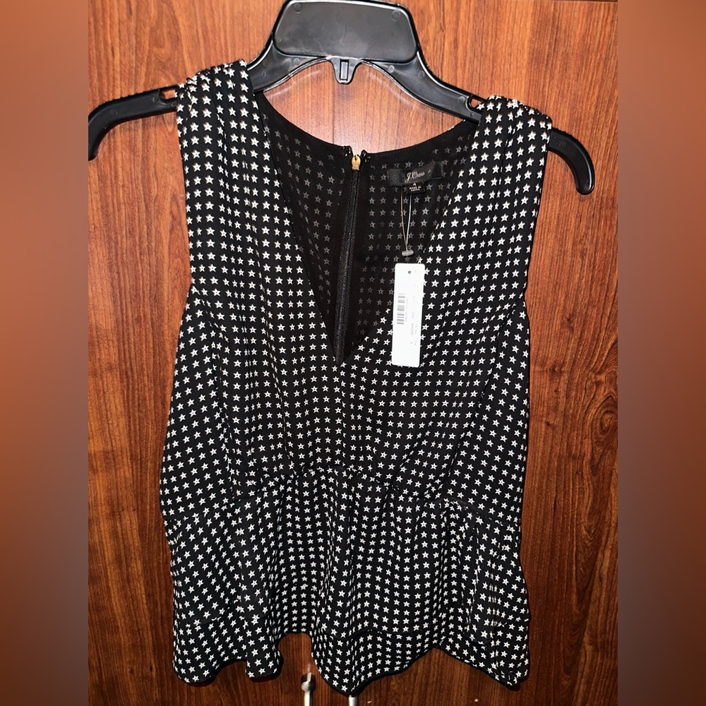 Brand New J Crew Black Top size 4